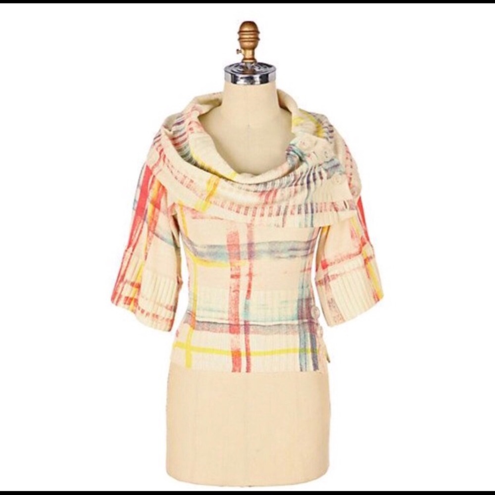 Anthropologie Moth Arithmetic Cowl Sweater